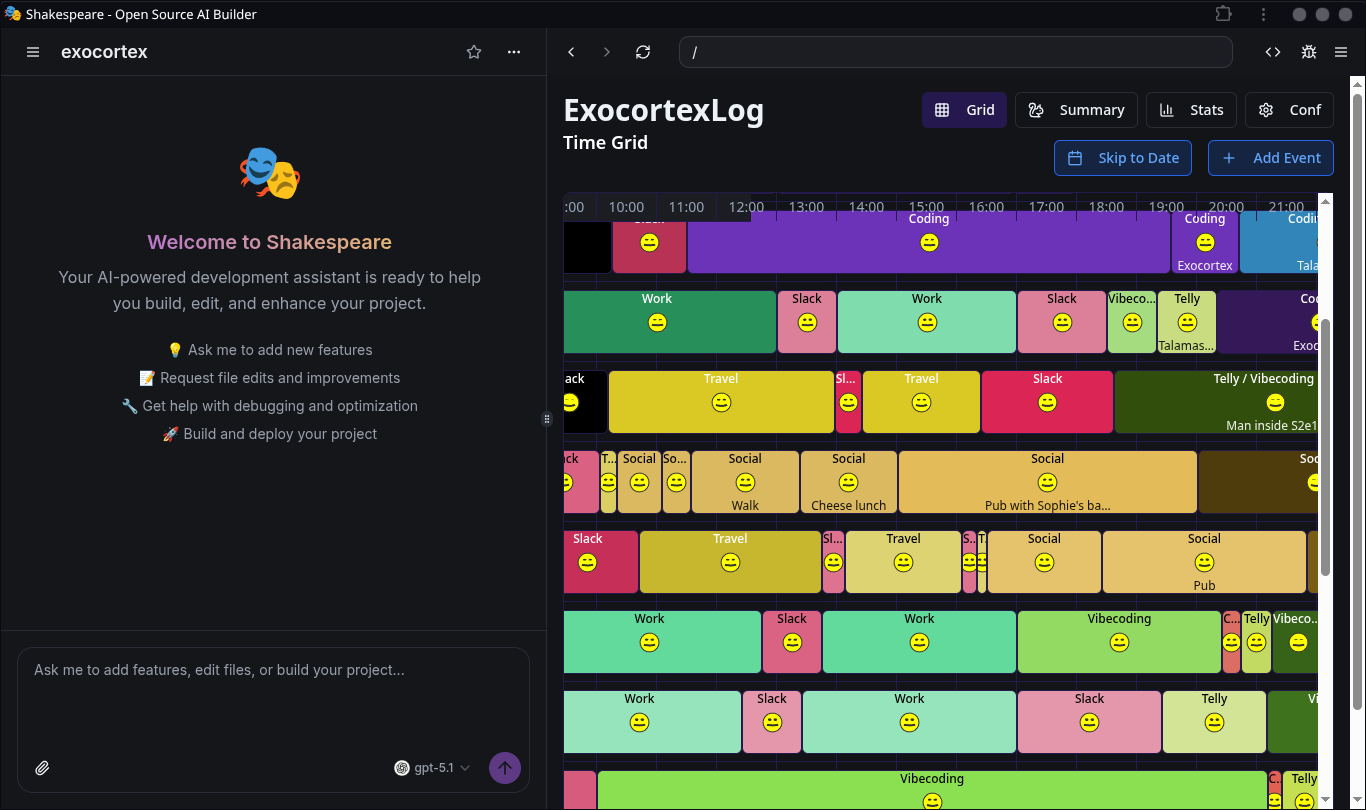 Screenshot of Shakespeare